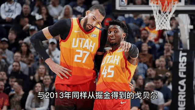 掘金不敌爵士，戈贝尔砍下25+15
